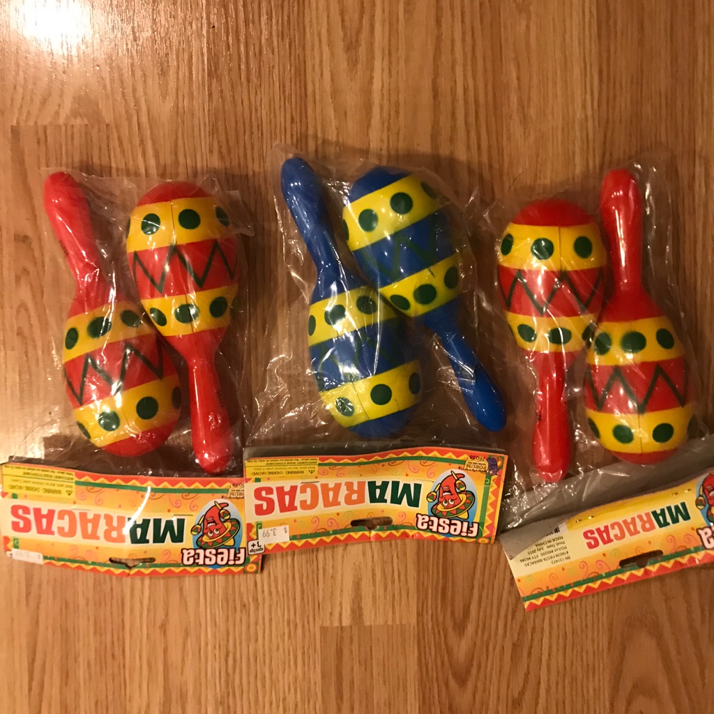 Maracas - Set Of 3! Happy Halloween!